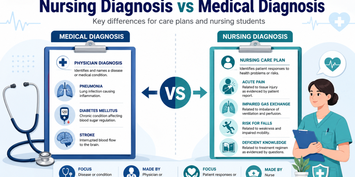 Difference Between Nursing Diagnosis and Medical Diagnosis