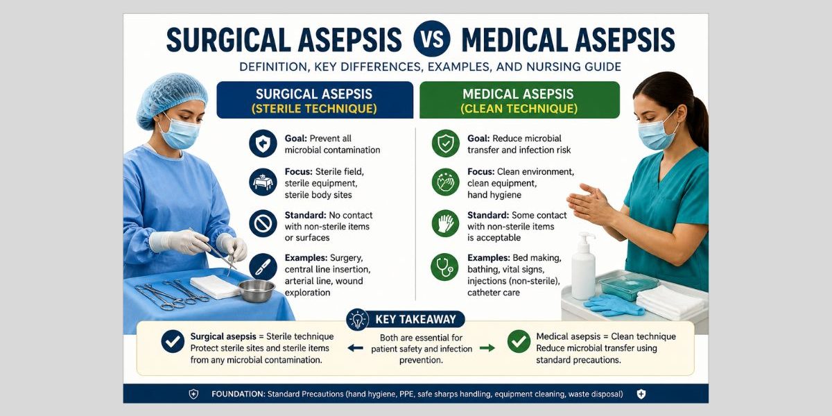 Surgical Asepsis vs Medical Asepsis