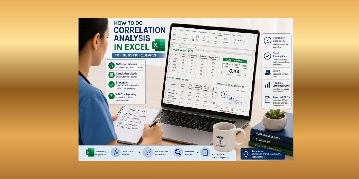 How to Do Correlation Analysis in Excel for Nursing Research